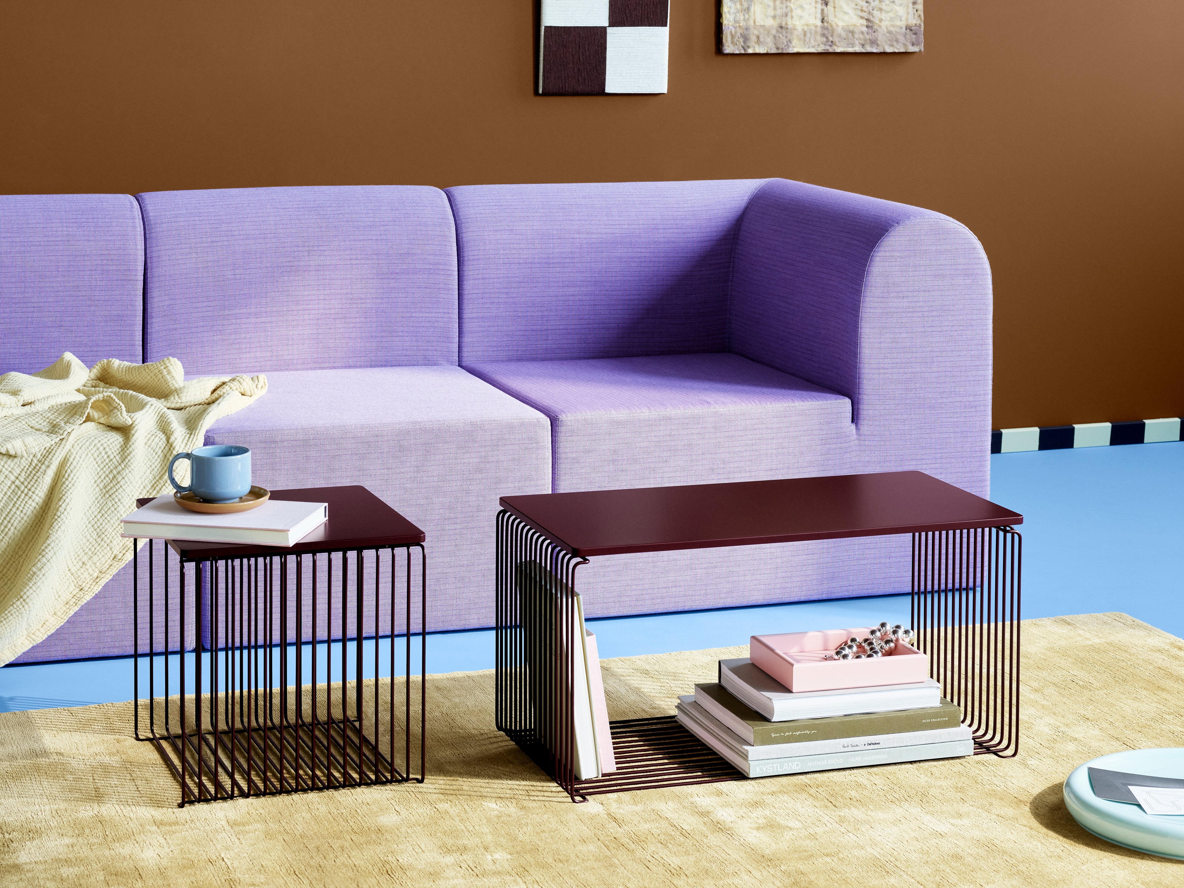 Panton Wire Extended - Wire shelf by Verner Panton W70.1 cm